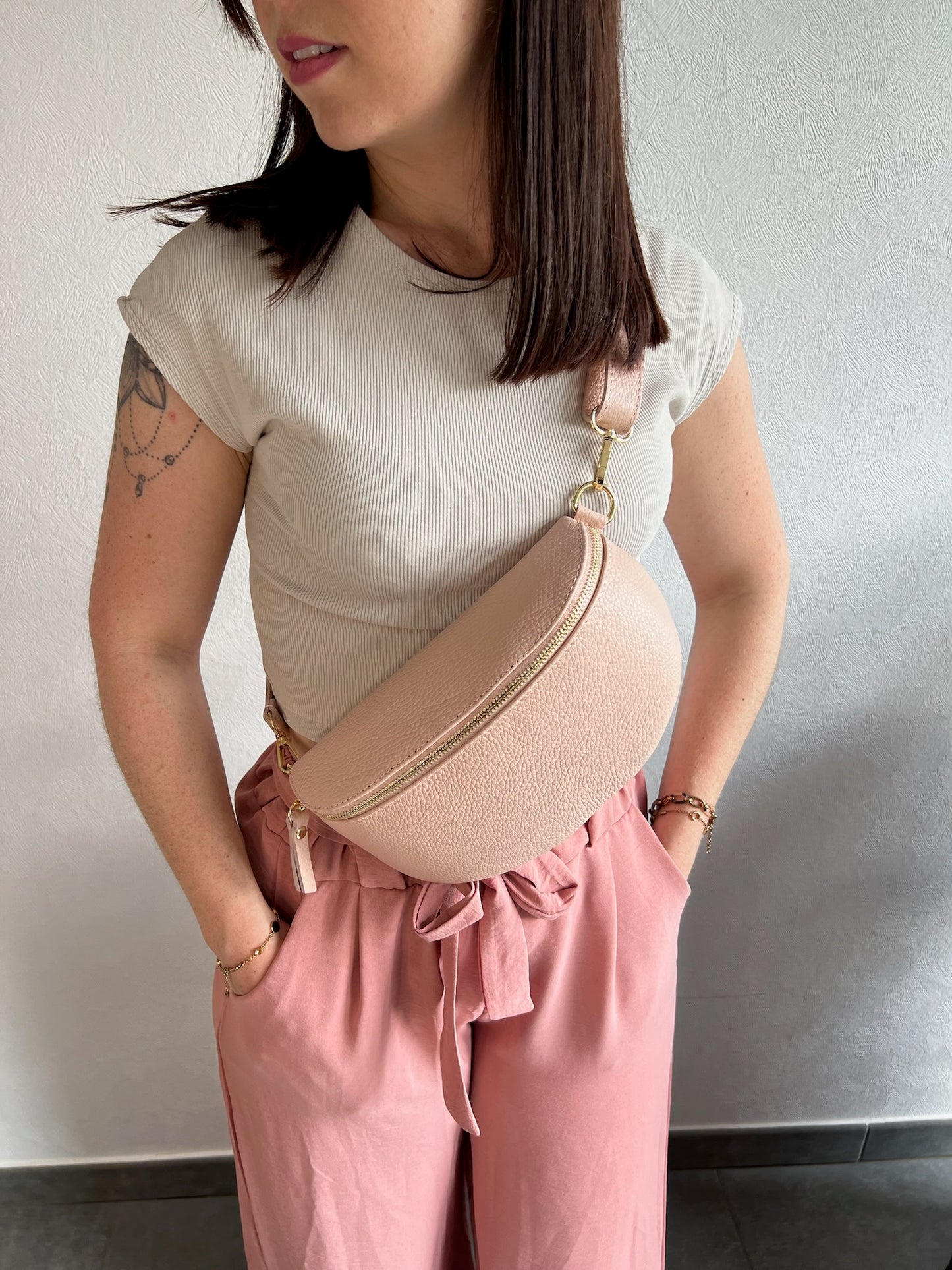 Sac banane Rose grand modèle