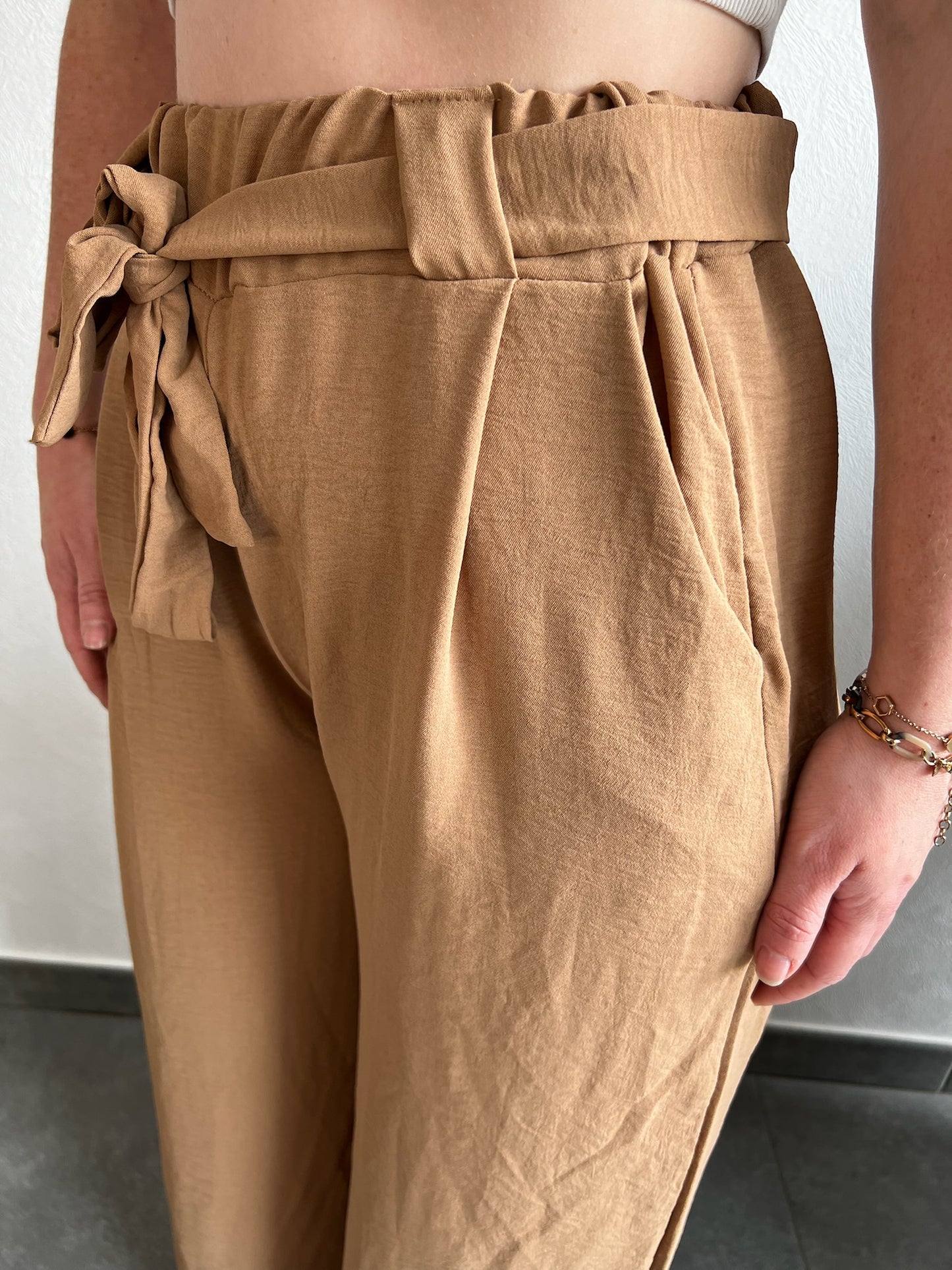 Pantalon fluide Camel Kelia