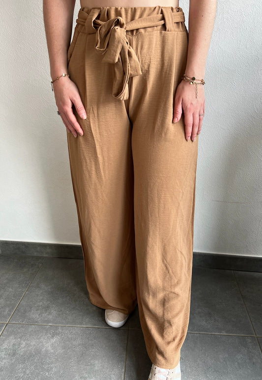 Pantalon fluide Camel Kelia