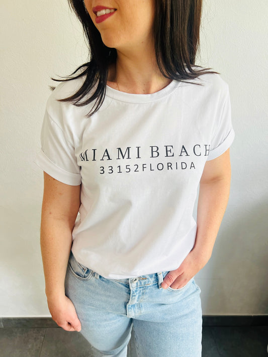 T-Shirt imprimé Miami Beach