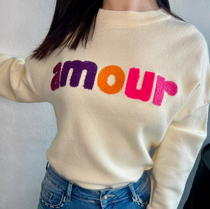 Pull Amour Blanc