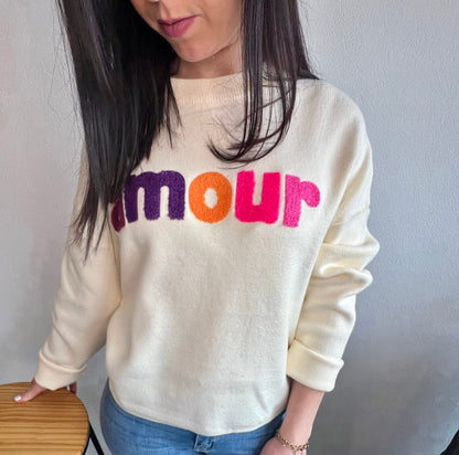 Pull Amour Blanc