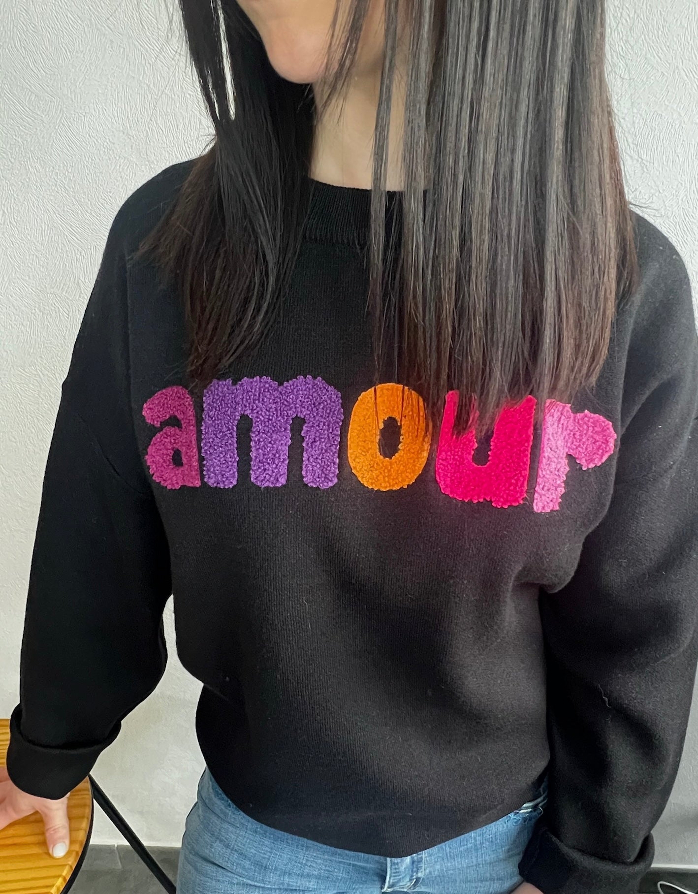 Pull Amour Noir